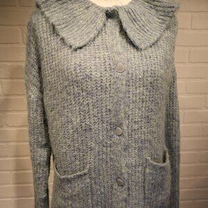 Petal Dew Ruffle Collar Cardigan